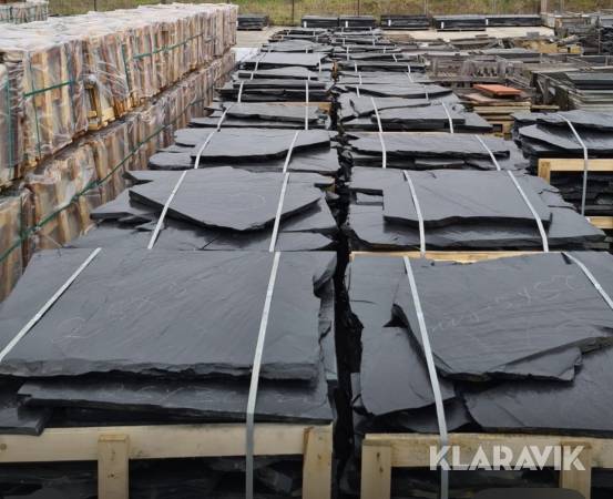 Svart skiffer oregelbundna 150kvm