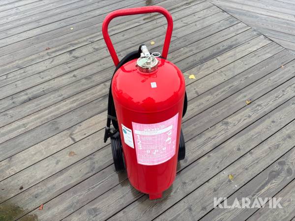 Brandsläckningsutrustning 2st stora brandsläckare samt 30m brandslang