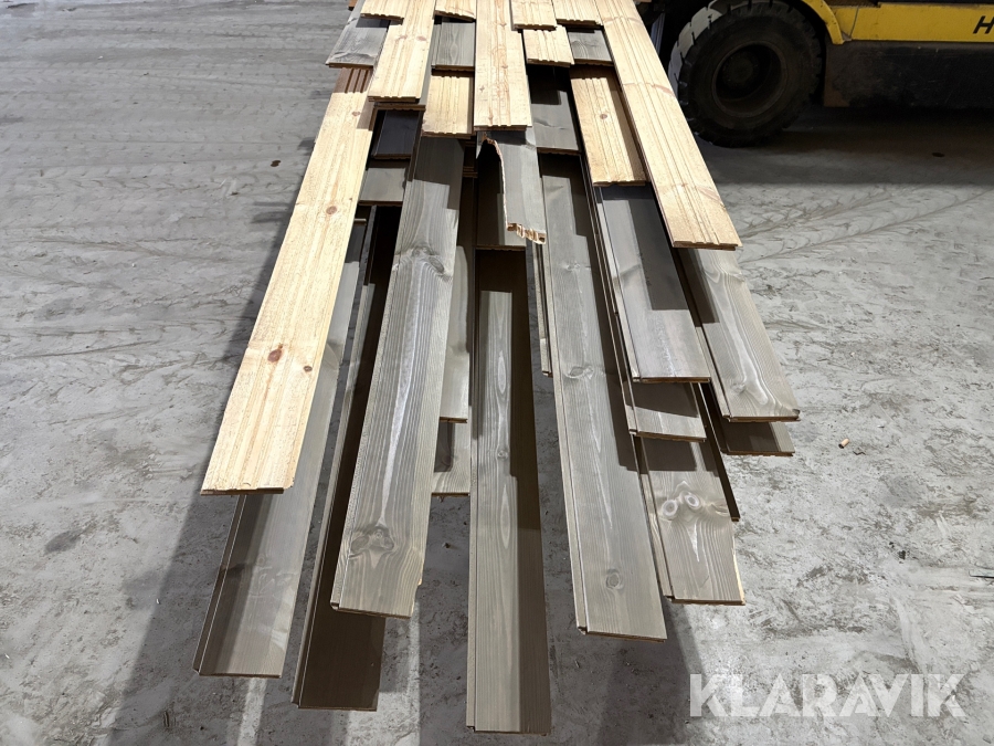 Furupanel 13x120 ändspont b-sort grå