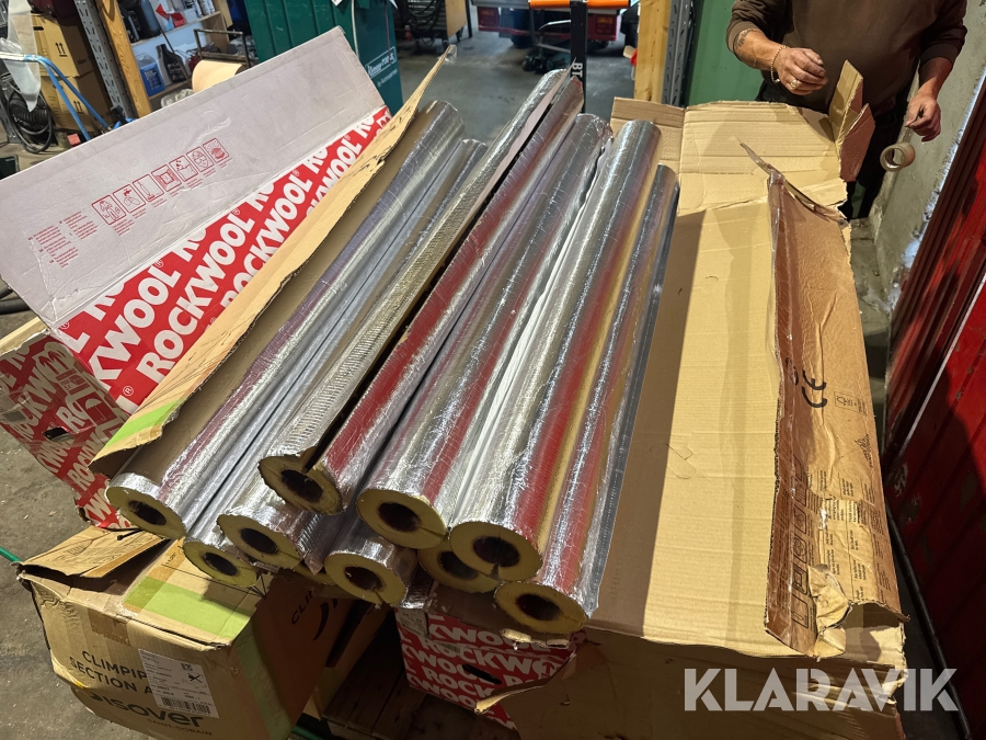 Parti rörisolering Rockwool och isover