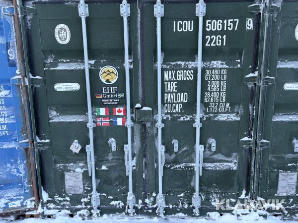 Container 20” oisolerad