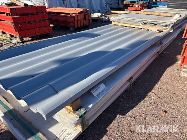 Takplåt Dala-profil Sinus 38 matt 0,6 zinkgrå 285,44m2