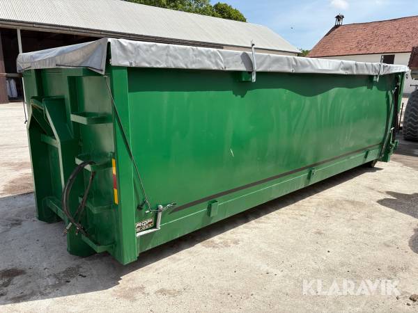 Spannmålsflak RQV 25m3 6x2,2m med hydraulisk baklucka