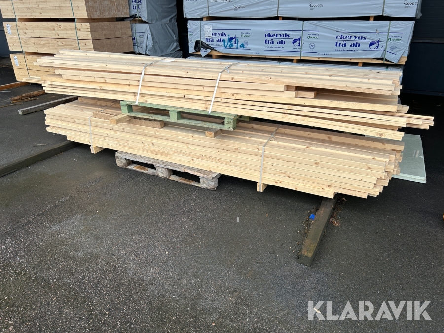 Blandat parti med virke i olika dimensioner