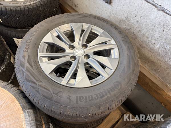 Däck och Fälg Peugeot/ Continental Ecocontact 6 215/65R16H 4st