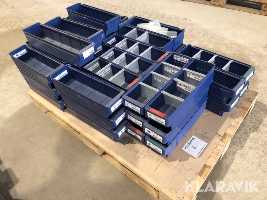 Lagerlådor Schoeller Arca systems 9111, 9121 1pall diverse