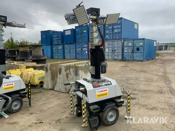 Belysningsmast på hjul 7m Generac Link T3 4x185W
