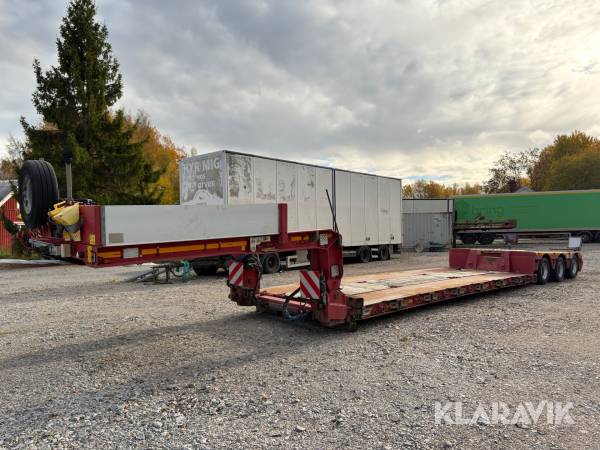 Trombontrailer Faymonville F-S43-1ACA Megamax med 59 tons totalvikt