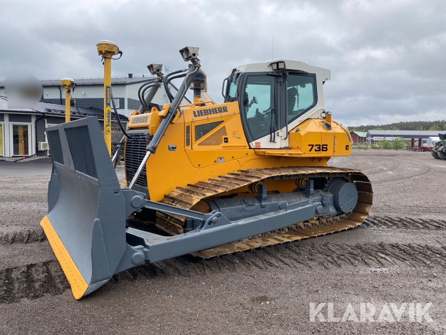 Bandschaktare Liebherr 736 med GPS
