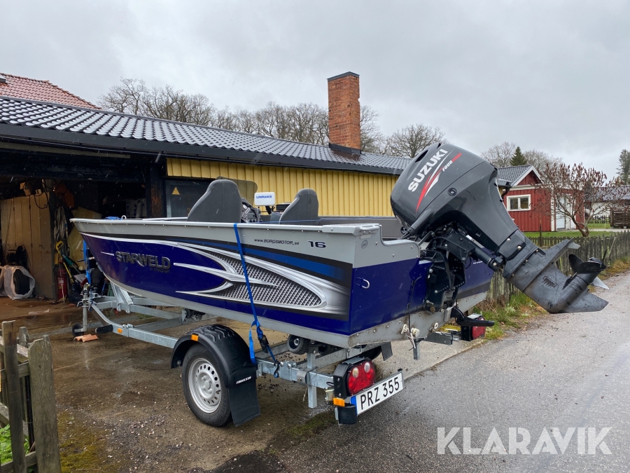 Sportfiskebåt Starweld 1600SC med kärra