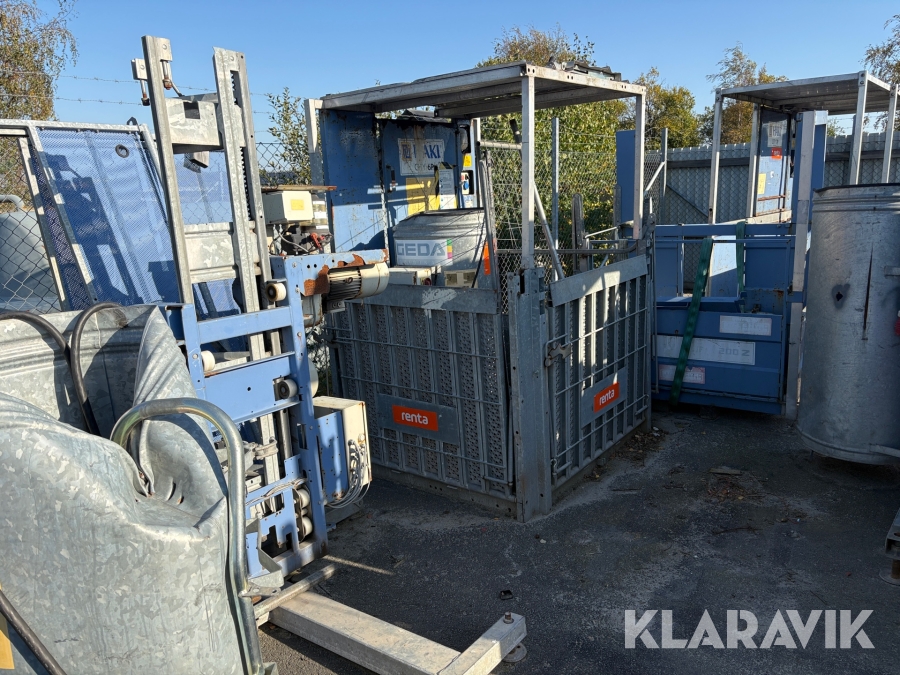 Bygghiss Geda 6P/7P med 3 st korgar 