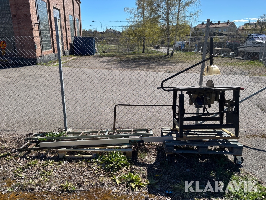 Såg Gjerde Sågen med rullbord