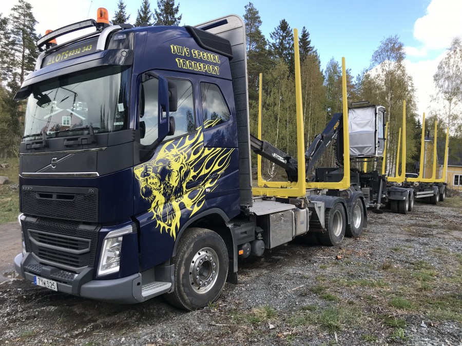 Timmerbil med släp Volvo FH 6X4 euro 6