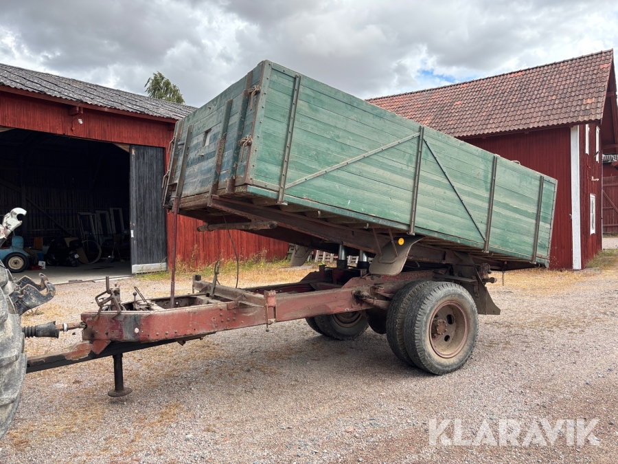 Tippkärra / Spannmålskärra med hydraulisk skruv
