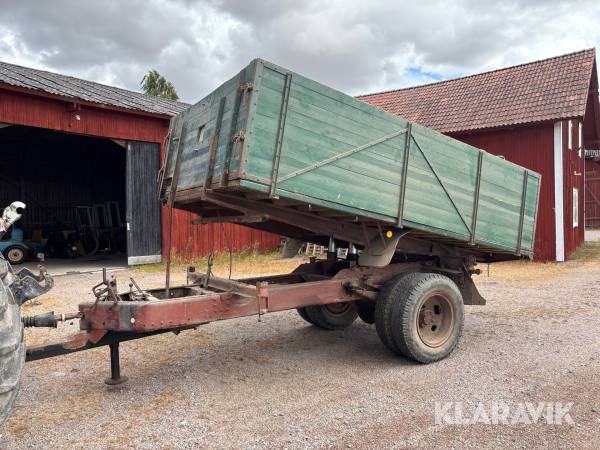 Tippkärra / Spannmålskärra med hydraulisk skruv