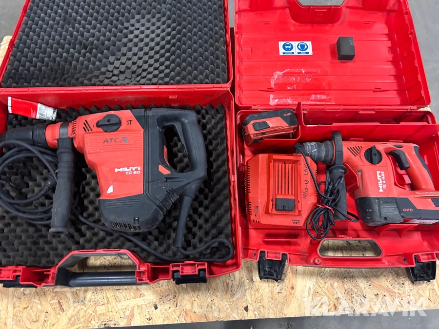 Borrhammare , Kombihammare Hilti TE 4-A22 / TE 60 ATC/AVR