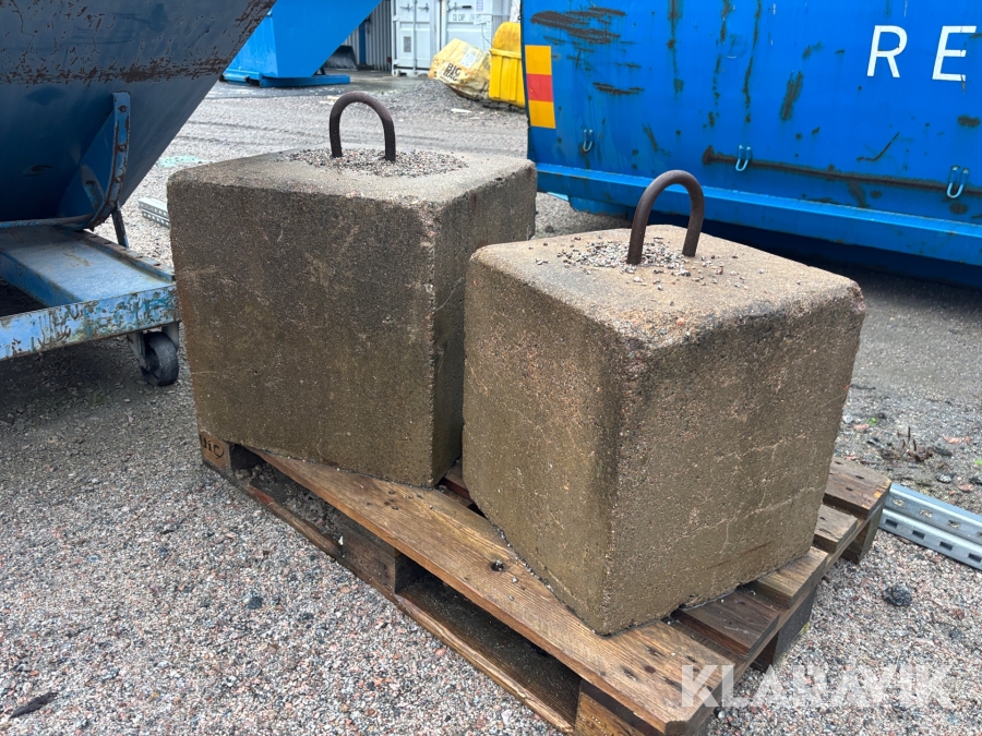 Betongblock 2 st