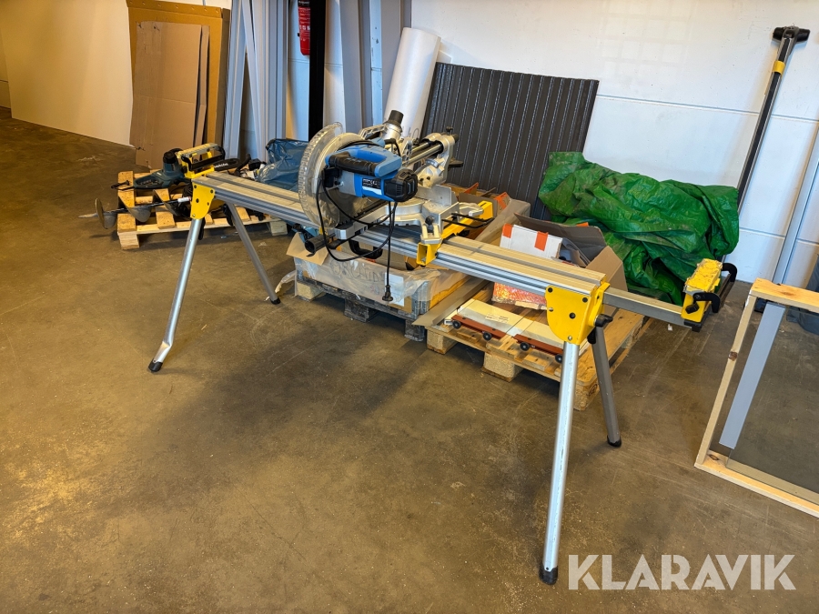 Kap & gersåg med bord Biltema