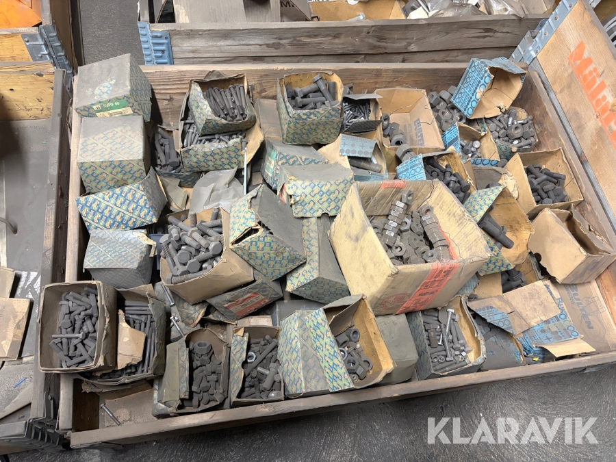 Parti bultar och muttrar – blandade dimensioner