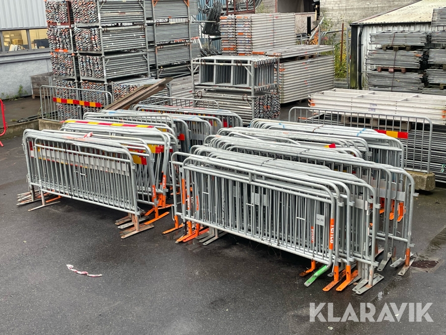 Kravallstaket med fötter 96 st