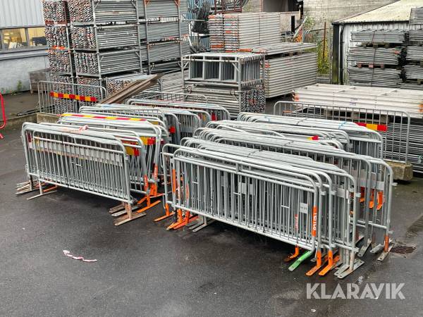Kravallstaket med fötter 96 st