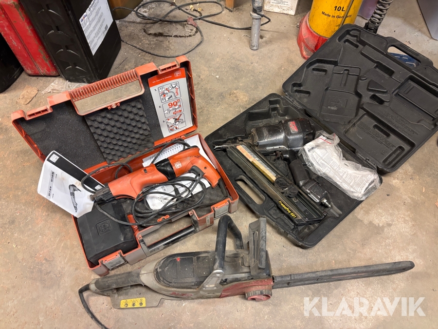 Spikpistol, kedjesåg & gipsskruvdragare Senco / AL-KO / Fein