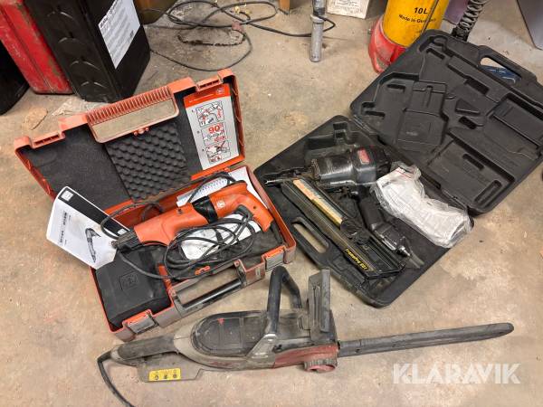 Spikpistol, kedjesåg & gipsskruvdragare Senco / AL-KO / Fein