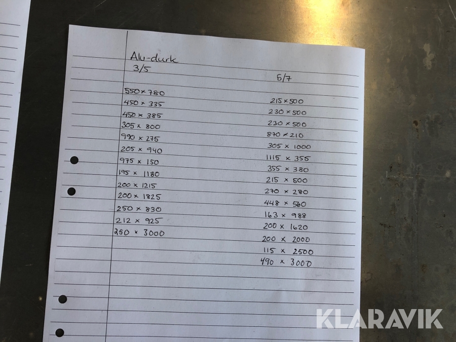 Aluminiumplåt 