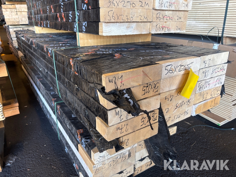 Träbalkar 56x225mm