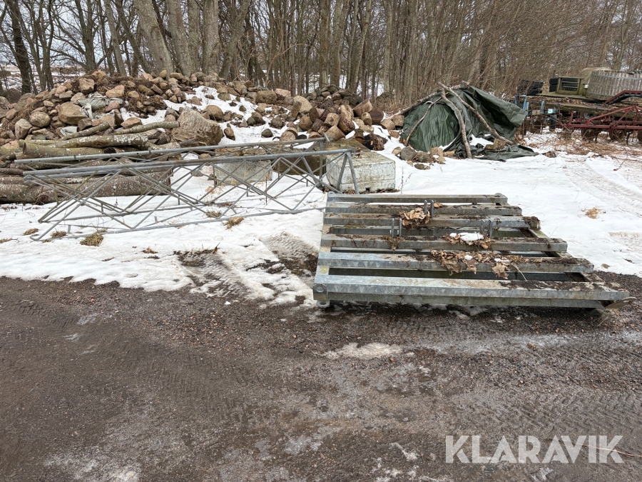 Skylthållare med betongfundament