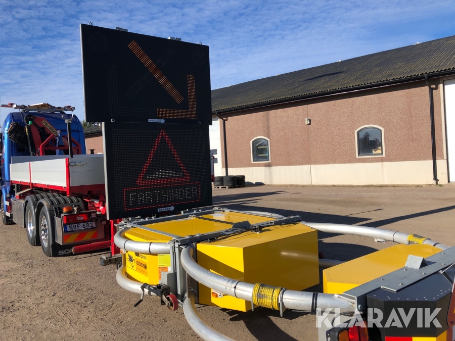 TMA-skydd Scorpion 10,000 TMA monterat på växlarflak