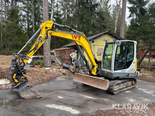 Grävmaskin Wacker Neuson ET65 med redskap och tiltrotator