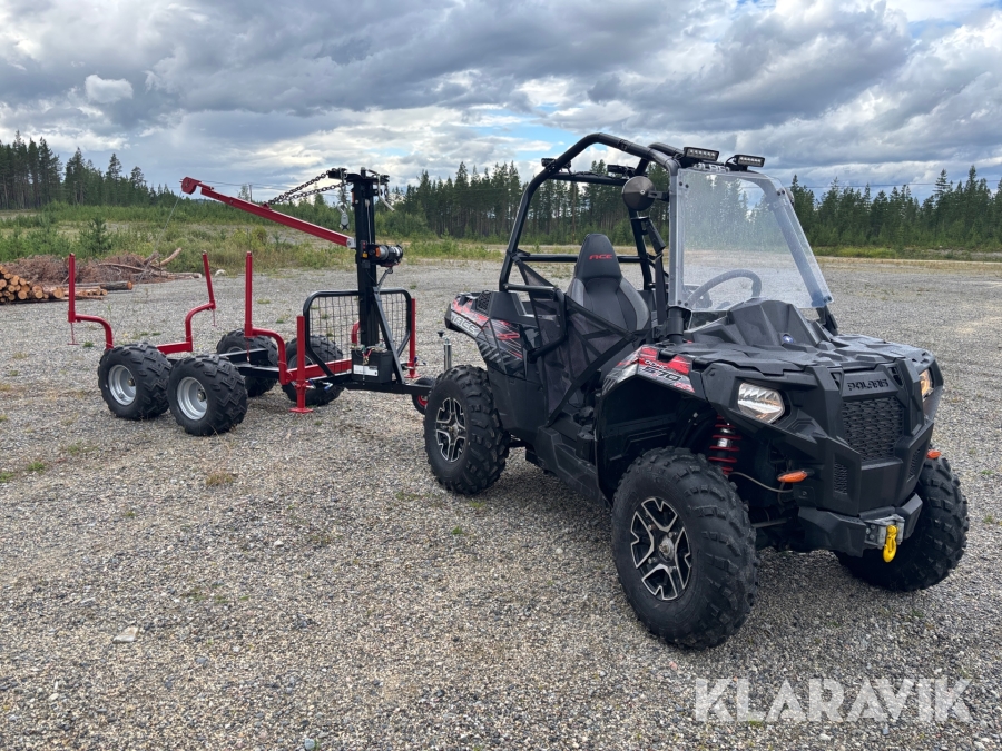 UTV Polaris Sportsman 570 Ace DOHC med skogsvagn