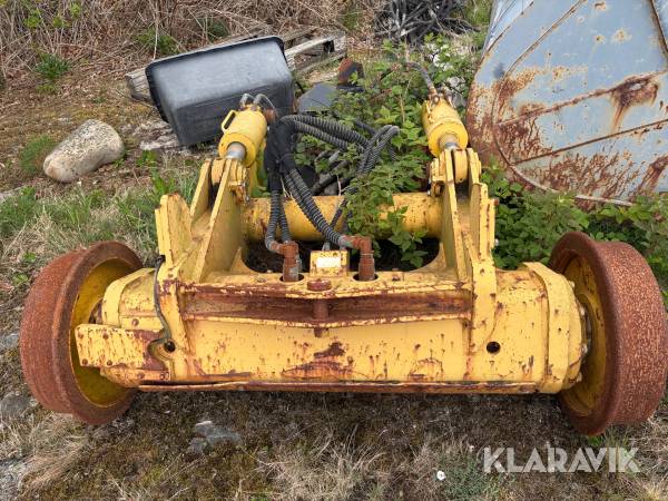 Järnvägshjul till grävmaskin