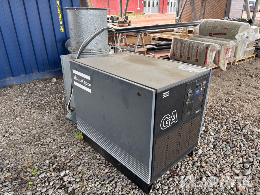 Luftkompressor Atlas Copco GA 115 med lufttork