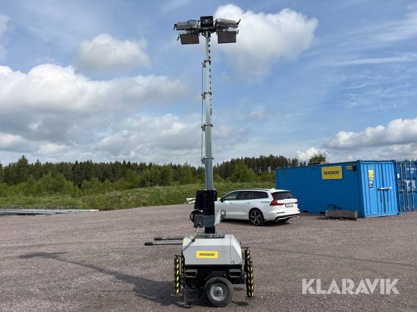 Belysningsmast TSR-LIGHT Luxtower 4x150W LED 7m