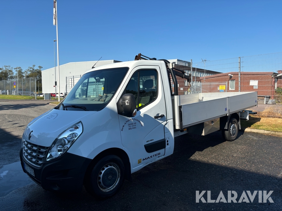 Kranbil Renault Master 150 dci flak 4,10