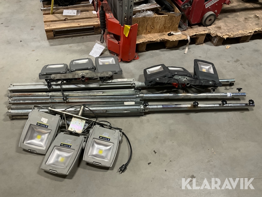 Belysningsmaster 3 st