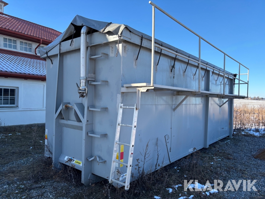 Lastväxlarcontainer 40 kubik med kapell