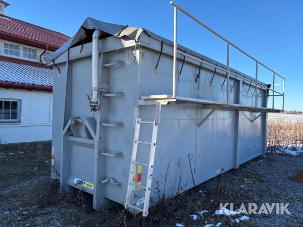 Lastväxlarcontainer 40 kubik med kapell