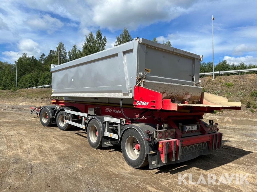 Lastväxlarvagn 4-axlad med tipp Hogstad Superglider X 