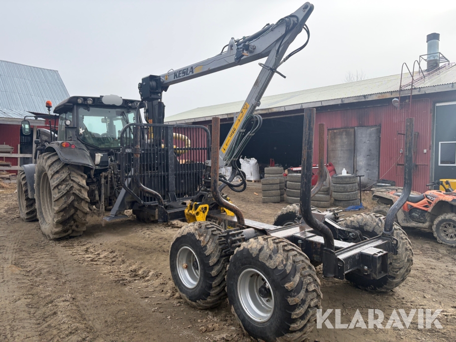 Skogsvagn med kran Kesla 92HD