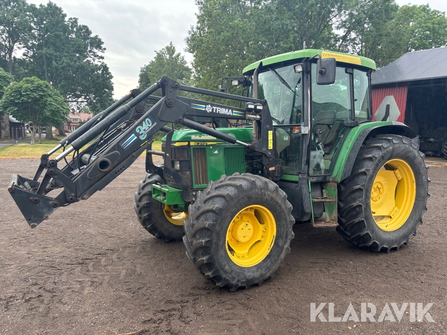 Traktor John Deere 6310 med lastare
