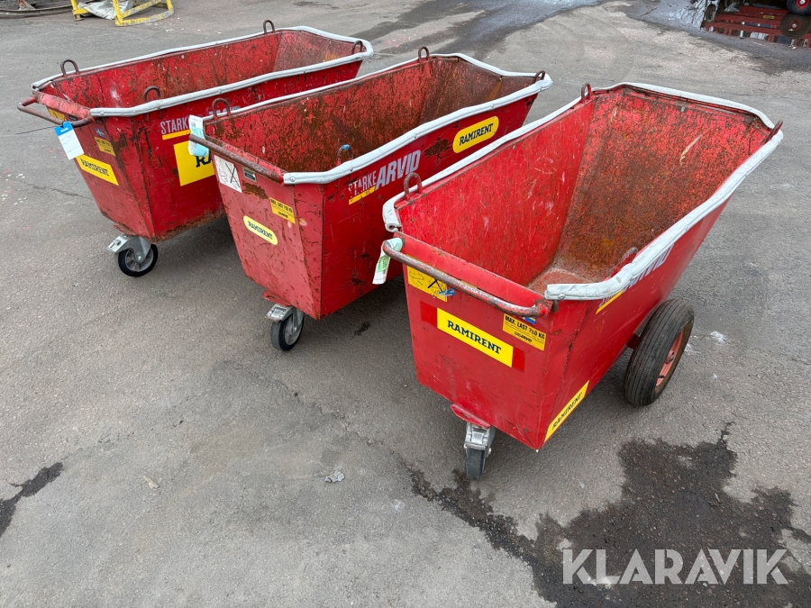 Fodervagn 3 st Starke Arvid 14000