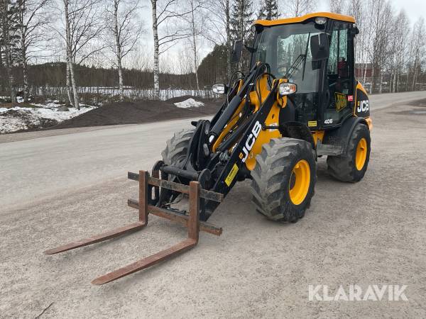 Hjullastare JCB 406 med redskap