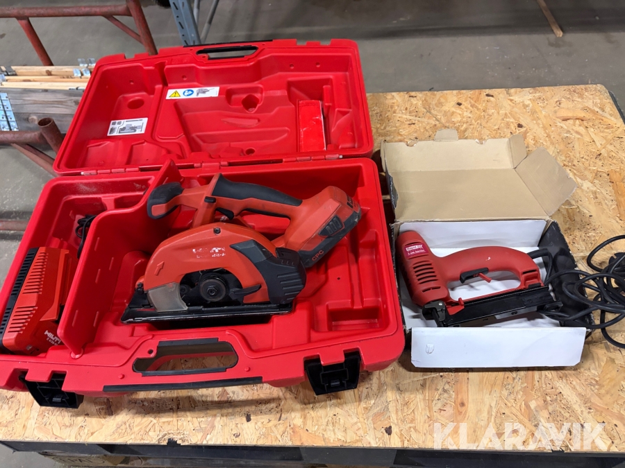 Cirkelsåg för metall 1 st, Klammerverktyg 1 st Hilti / Rapid SCM 22A / R 606