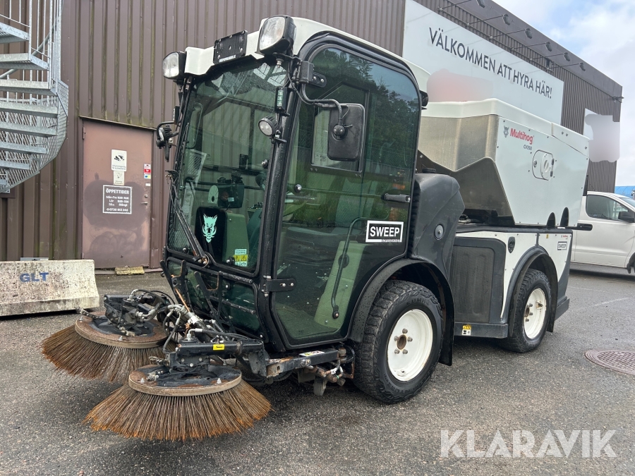 Sopmaskin Multihog CV350 med plog och spridare
