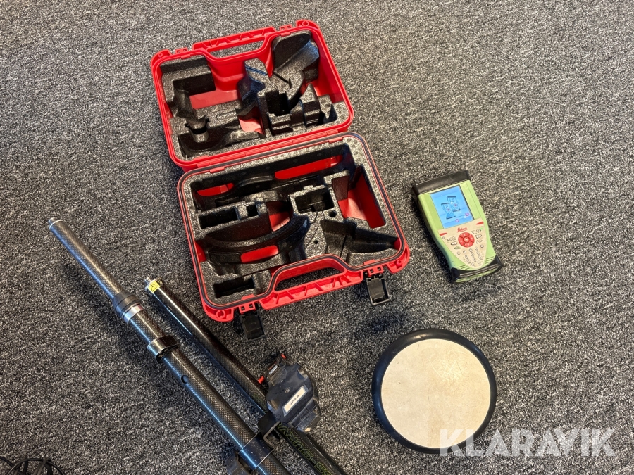 GPS Leica GS08+ med handenhet CS10 & tillbehör