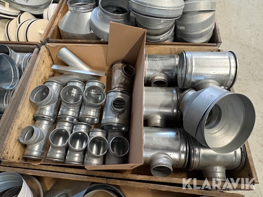 Parti med ventilationsdelar Ets Nord, FläktWoods