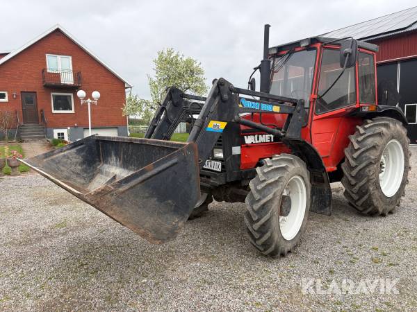 Traktor Valmet 405-4 med lastare & 2st skopor